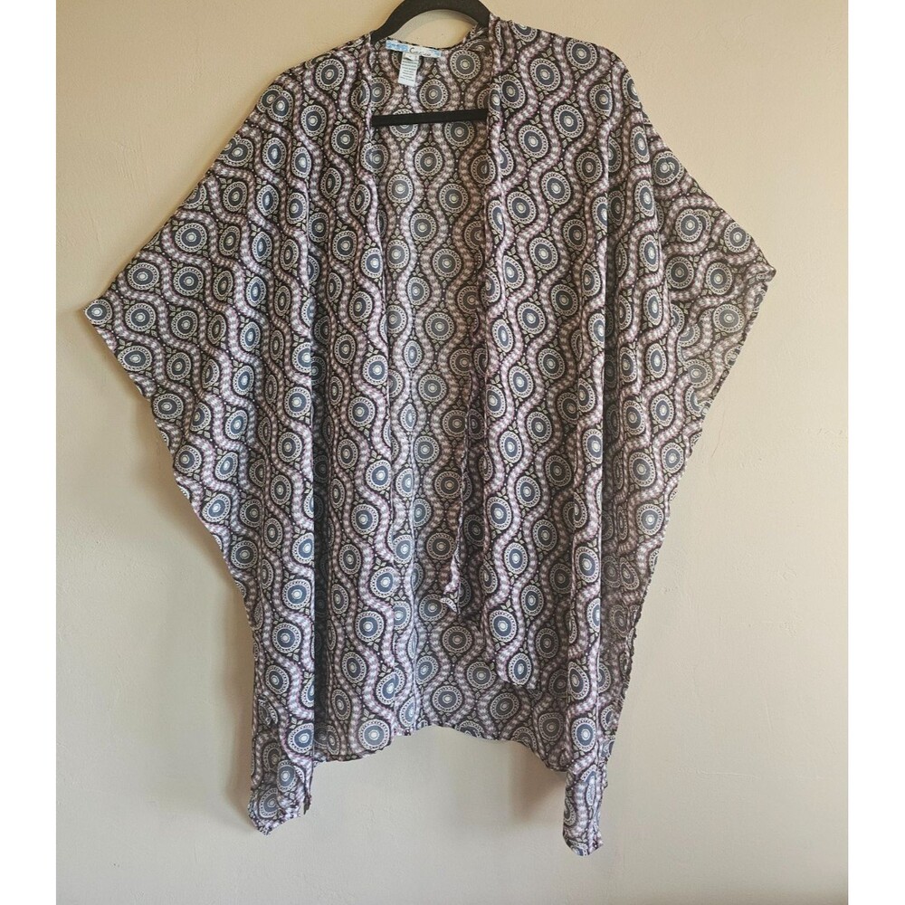Cecico Beach geometric Bathing Suit Coverup Shawl - sz small